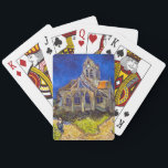 Vincent van Gogh - De kerk in Auvers Pokerkaarten<br><div class="desc">De kerk van Auvers / l'Eglise à Auvers-sur-oise van Vincent Van Gogh in 1890</div>