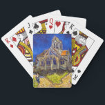 Vincent van Gogh - De kerk in Auvers Pokerkaarten<br><div class="desc">De kerk van Auvers / l'Eglise à Auvers-sur-oise van Vincent Van Gogh in 1890</div>