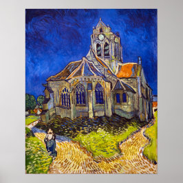 Vincent van Gogh - De kerk in Auvers Poster