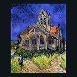 Vincent Van Gogh - De kerk in Auvers Poster<br><div class="desc">Vanaf 1890 schilderde Van Gogh dit na het verlaten van het asiel op Saint-Rémy en verhuisde naar Auvers-sur-Oise om behandeld te worden door Dr. Paul Gachet. In tegenstelling tot vergelijkbare winkels, biedt de Cafe van de Art Lover klassieke, hoogwaardige kunstwerken die zorgvuldig zijn gerestaureerd, in kleur zijn verdeeld en worden...</div>