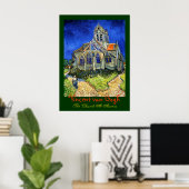 Vincent van Gogh: de kerk in Auvers Poster (Thuiskantoor)