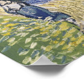 Vincent van Gogh, De kerk in Auvers Poster (Hoek)