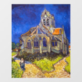 Vincent van Gogh - De kerk in Auvers Raamsticker (Vel)