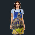 Vincent van Gogh - De kerk in Auvers Schort<br><div class="desc">De kerk van Auvers / l'Eglise à Auvers-sur-oise van Vincent Van Gogh in 1890</div>