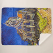 Vincent van Gogh - De kerk in Auvers Sherpa Deken (Voorkant (horizontaal))