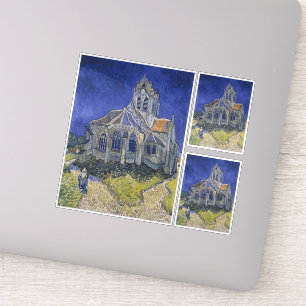 Vincent van Gogh, De kerk in Auvers Sticker