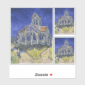 Vincent van Gogh, De kerk in Auvers Sticker (Vel)