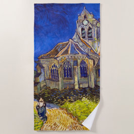 Vincent van Gogh - De kerk in Auvers Strandlaken