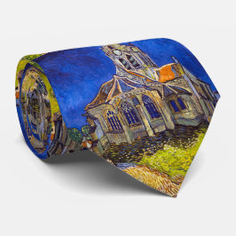 Vincent van Gogh - De kerk in Auvers Stropdas