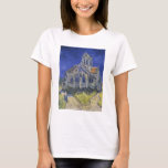 Vincent van Gogh, De kerk in Auvers T-shirt<br><div class="desc">Vincent van Gogh - De kerk in Auvers,  1890.</div>