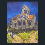 Vincent van Gogh - De kerk in Auvers Tafelkleed<br><div class="desc">De kerk van Auvers / l'Eglise à Auvers-sur-oise van Vincent Van Gogh in 1890</div>
