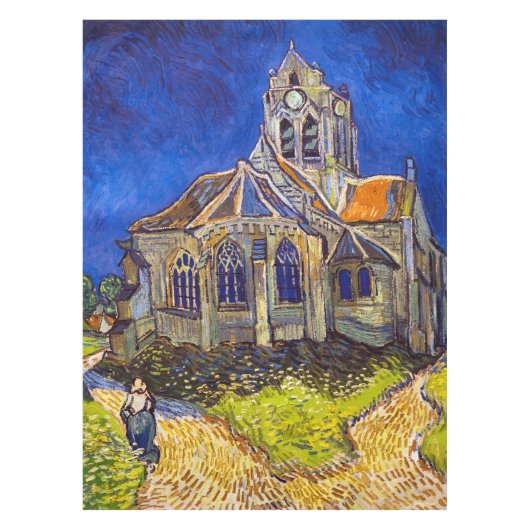 Vincent van Gogh - De kerk in Auvers Tafelkleed (Voorkant)