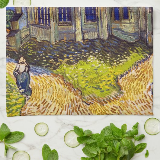 Vincent van Gogh - De kerk in Auvers Theedoek (Gevouwen)