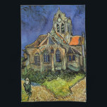Vincent van Gogh - De kerk in Auvers Theedoek<br><div class="desc">De kerk in Auvers (1890) door Vincent van Gogh is een schilderij van de Post Impressionisme, een mooi kunstschilderij van de architectonische kerk. Een vrouw die langs een weg naar de dorpskapel loopt met mooie, bevlekte glazen ramen. Een dagelijkse leven architectuur scène. Over de kunstenaar: Vincent Willem van Gogh (1853-1890)...</div>