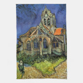 Vincent van Gogh - De kerk in Auvers Theedoek (Verticaal)