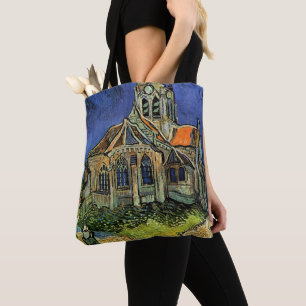 Vincent van Gogh - De kerk in Auvers Tote Bag