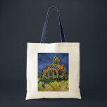 Vincent van Gogh - De kerk in Auvers Tote Bag<br><div class="desc">De kerk in Auvers (1890) door Vincent van Gogh is een schilderij van de Post Impressionisme, een mooi kunstschilderij van de architectonische kerk. Een vrouw die langs een weg naar de dorpskapel loopt met mooie, bevlekte glazen ramen. Een dagelijkse leven architectuur scène. Over de kunstenaar: Vincent Willem van Gogh (1853-1890)...</div>