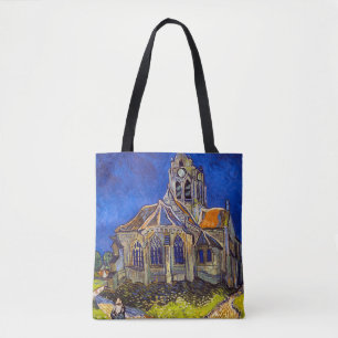Vincent van Gogh - De kerk in Auvers Tote Bag