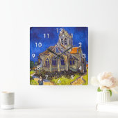 Vincent van Gogh - De kerk in Auvers Vierkante Klok (Huis)