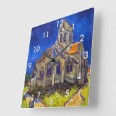 Vincent van Gogh - De kerk in Auvers Vierkante Klok (Hoek)