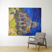 Vincent van Gogh - De kerk in Auvers Wandkleed (In Situ (horizontaal))