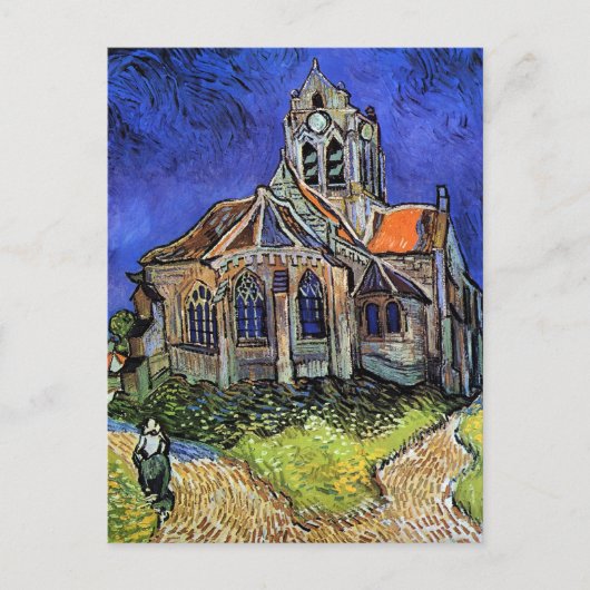 Vincent Van Gogh - De Kerk te Auvers Briefkaart (Voorkant)