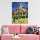 Vincent van Gogh - De kerk te Auvers Canvas Afdruk (Insitu (Woonkamer))
