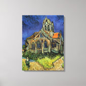 Vincent van Gogh - De kerk te Auvers Canvas Afdruk (Voorkant)