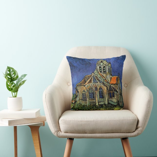 Vincent van Gogh - De kerk te Auvers Kussen (Stoel)