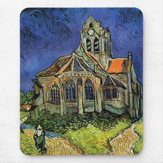 Vincent van Gogh - De kerk te Auvers Muismat (Voorkant)