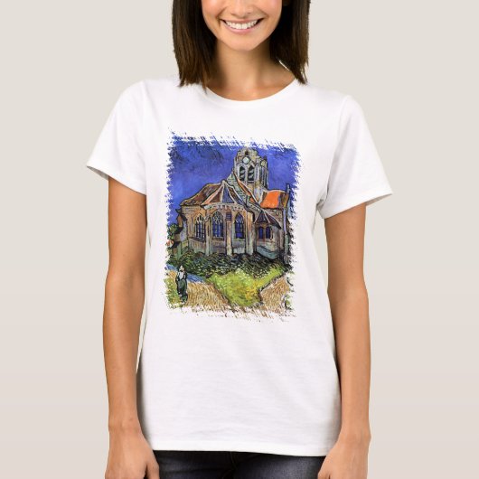 Vincent Van Gogh - De Kerk te Auvers T-shirt (Voorkant)