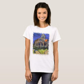 Vincent Van Gogh - De Kerk te Auvers T-shirt (Voorkant volledig)