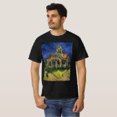Vincent van Gogh - De Kerk te Auvers T-shirt (Voorkant volledig)