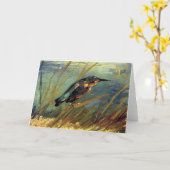 Vincent Van Gogh - De Kingfisher - Bird Lover Art Kaart (Gele Bloem)