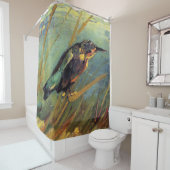 Vincent Van Gogh - de Kingfisher - de Bird Lover A Douchegordijn (In situ)