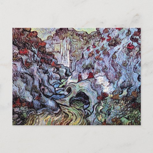 Vincent Van Gogh - De Kloof (Les Peiroulets) Briefkaart (Voorkant)