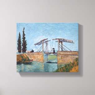 Vincent Van Gogh - De Langlois-brug in Arles Canvas Afdruk