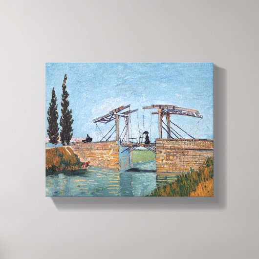 Vincent Van Gogh - De Langlois-brug in Arles Canvas Afdruk (Voorkant)