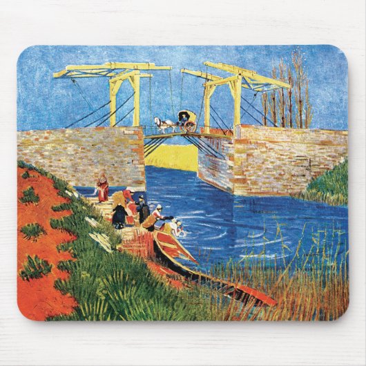 Vincent van Gogh - de Langlois-brug in Arles Muismat (Voorkant)