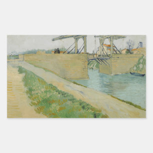 Vincent van Gogh - De Langlois-brug Rechthoekige Sticker