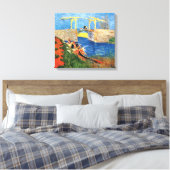 Vincent Van Gogh - De Langloisbrug bij Arles Canvas Afdruk (Insitu (Slaapkamer))
