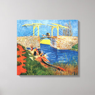 Vincent Van Gogh - De Langloisbrug bij Arles Canvas Afdruk