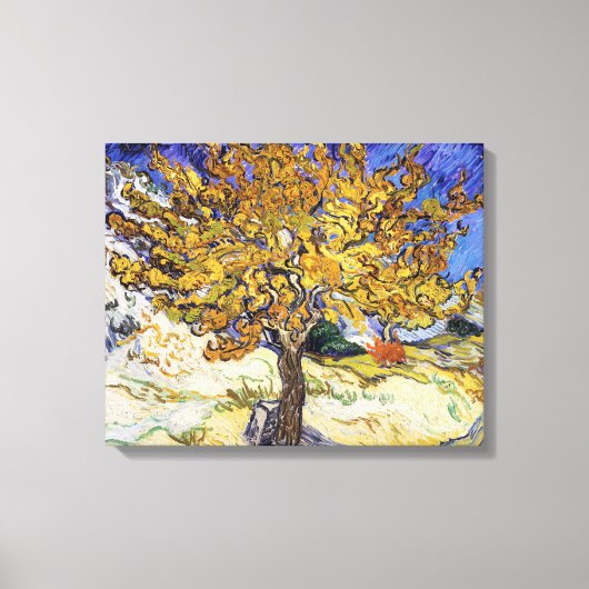 Vincent van Gogh - De Moerbeboom Canvas Afdruk (Voorkant)