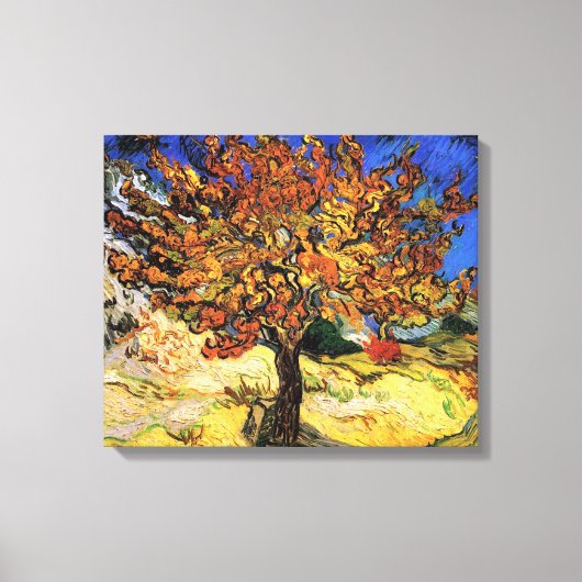 Vincent Van Gogh - De moerbei Kunstschilderij Canvas Afdruk (Voorkant)