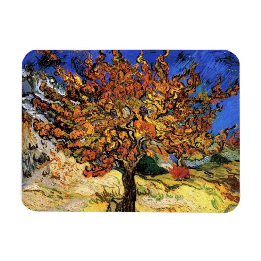 Vincent Van Gogh - De moerbei Kunstschilderij Magneet (Horizontaal)