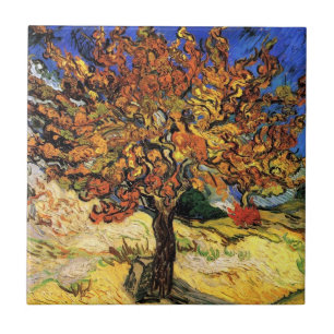 Vincent Van Gogh - De moerbei Kunstschilderij Tegeltje