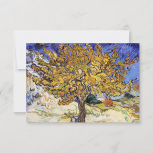 Vincent van Gogh - De moerbeiboom Bedankkaart