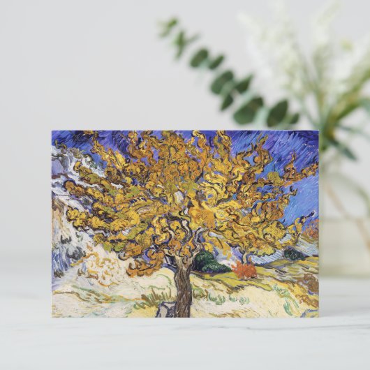 Vincent van Gogh - De moerbeiboom Bedankkaart (Staand voorkant)