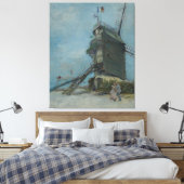 Vincent van Gogh - De molen van de Galette Canvas Afdruk (Insitu (Slaapkamer))