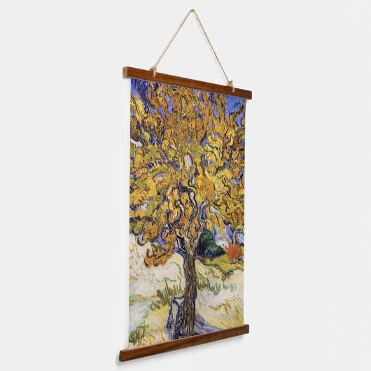 Vincent van Gogh - De Mulberry-boom Hangend Wandkleed (Gebogen)